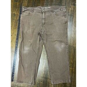 Duluth Trading Co Firehose Brown Pants Men’s 44x30 Canvas Carpenter Work Utility